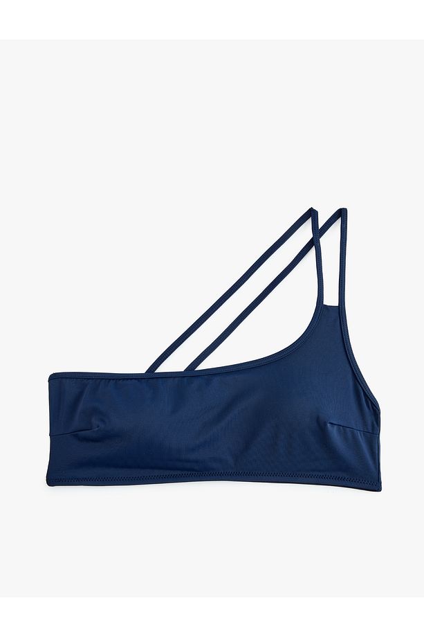 Dolgulu Tek Omuz Bikini Üstü - 1