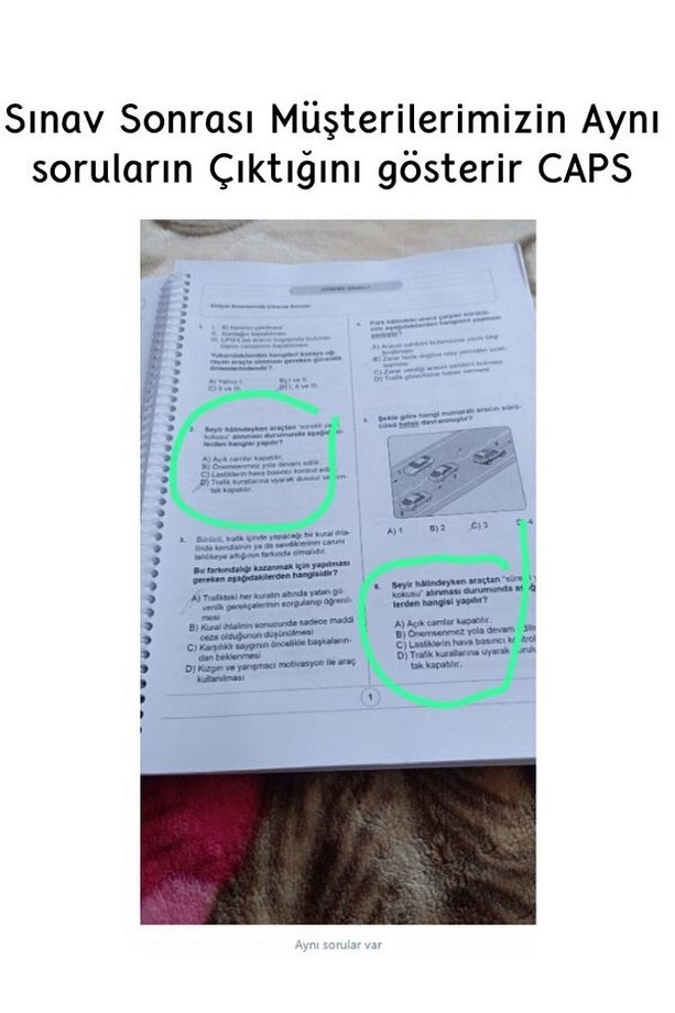 %100 Çıkacak Ehliyet Soruları (785 SORU) - 2