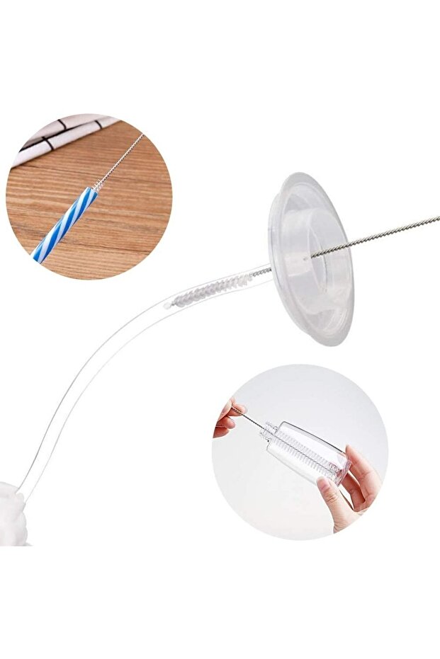 2 Adet Pipet Emzik Çaydanlık Temizleyici Fırça - 2