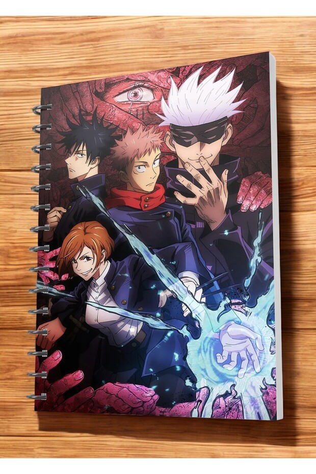 دفتر Jujutsu Kaisen Anime A5 Boy حلزوني 50 ورقة