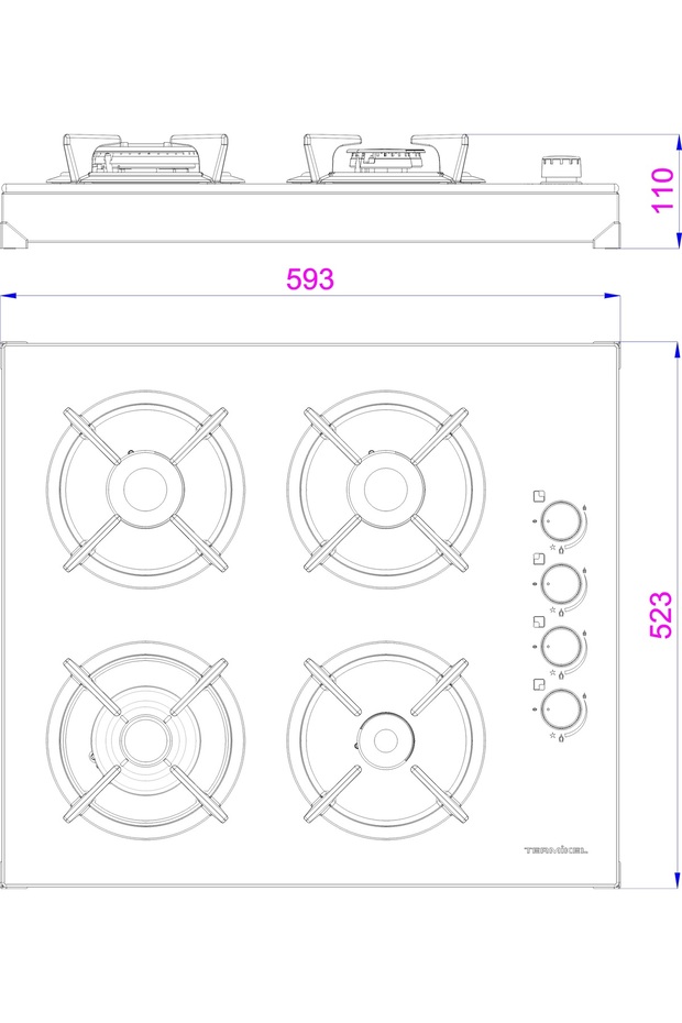 Setüstü Ocak Th P6149 W - 6