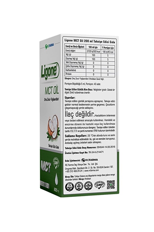 Ligone Mct Oil 200 Ml - 3