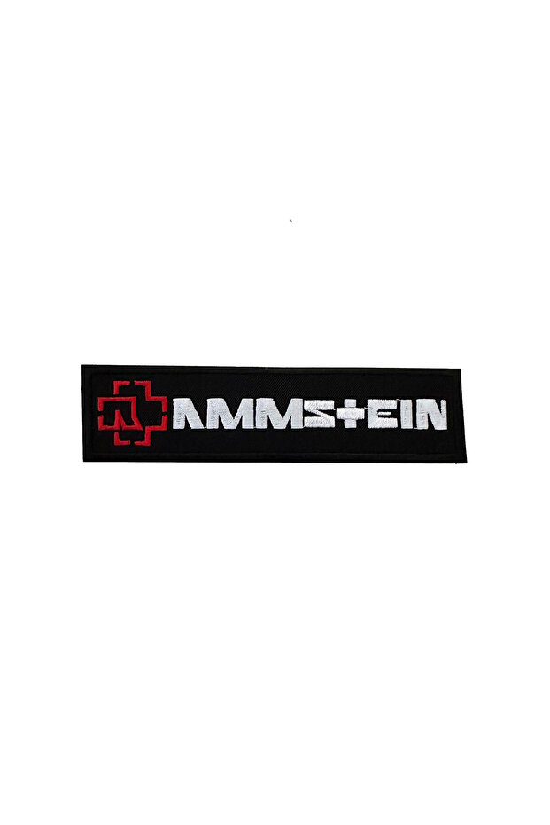 Black Rammstein Rock Metal Patches Arma Peç Jeans Patch