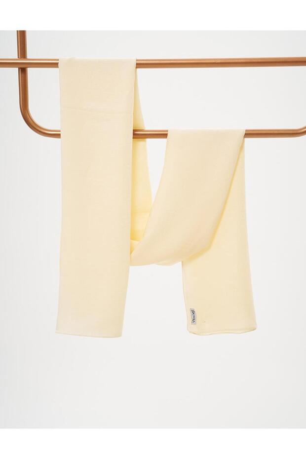 Geometric Patterned Cotton Blend Shawl Cream