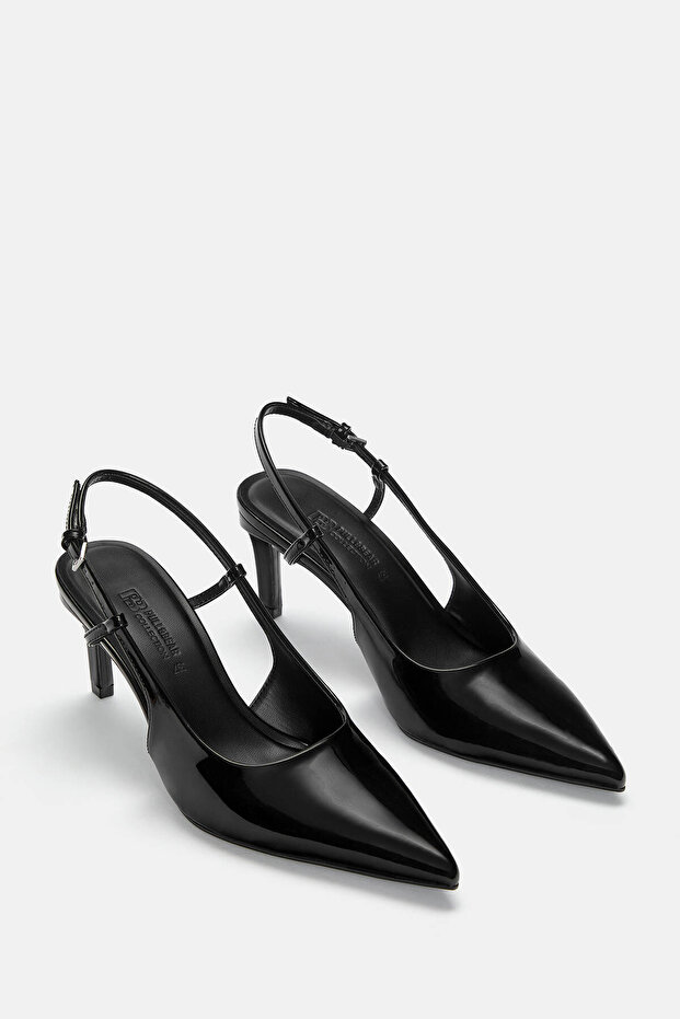 Parlak topuklu ayakkabı - 1