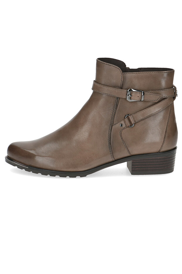 Damen Elegante Stiefelette  9-25308-43 Grau 348 Taupe Nappa Leder mit CAP Airmot./FB - 3