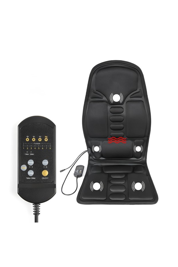 Massage Seat Cushion with Heat Back Massager Heated Seat Cover for Pain Relief Home Office Use