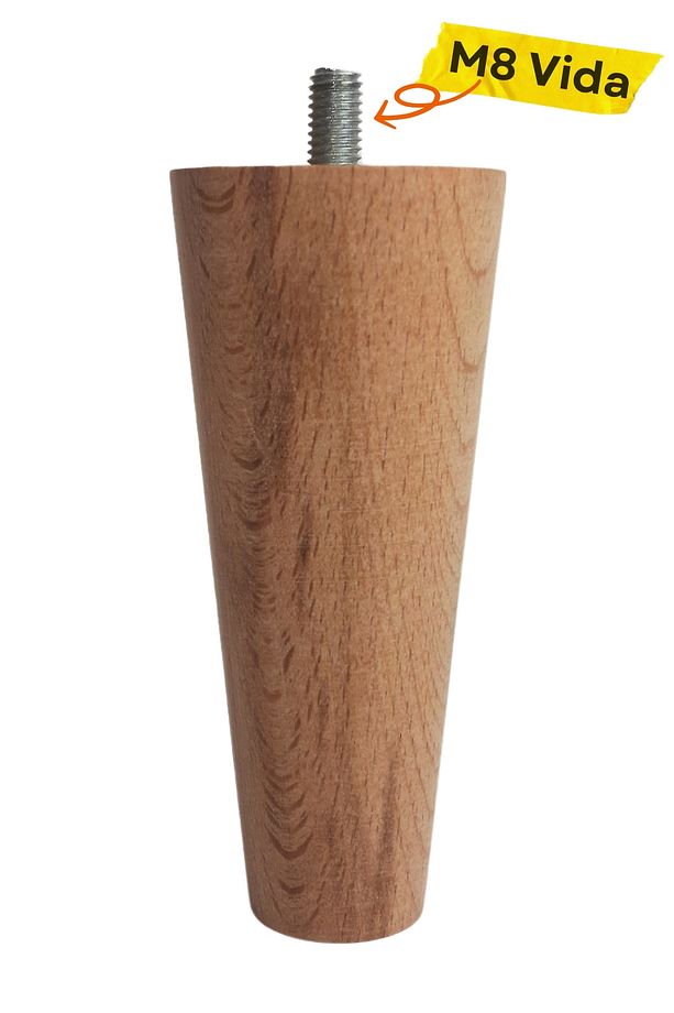 10 Cm Ahşap Konik Ayak, Ahşap Ayak, Mobilya Ayağı, Tv Ünitesi, Dolap Yükseltici, Koltuk Ayağı Tekli - 3