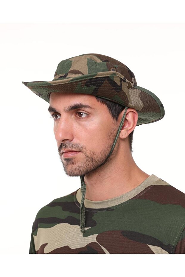 Kamuflaj Jungle Askeri Şapka - 1