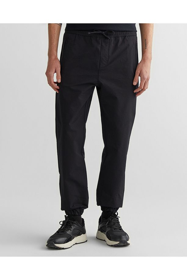 Erkek Siyah Regular Fit Jogger Pantolon - 3