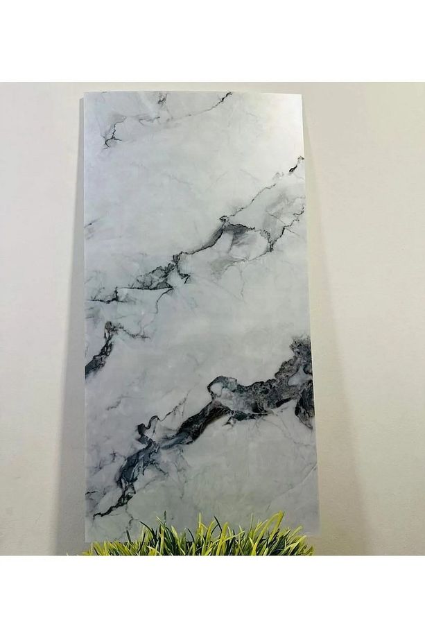 30x60 Kendinden Yapışkanlı Mermer Fayans Görünümlü Mutfak Banyo Wc Yer Duvar Pvc Köpük Panel - 1