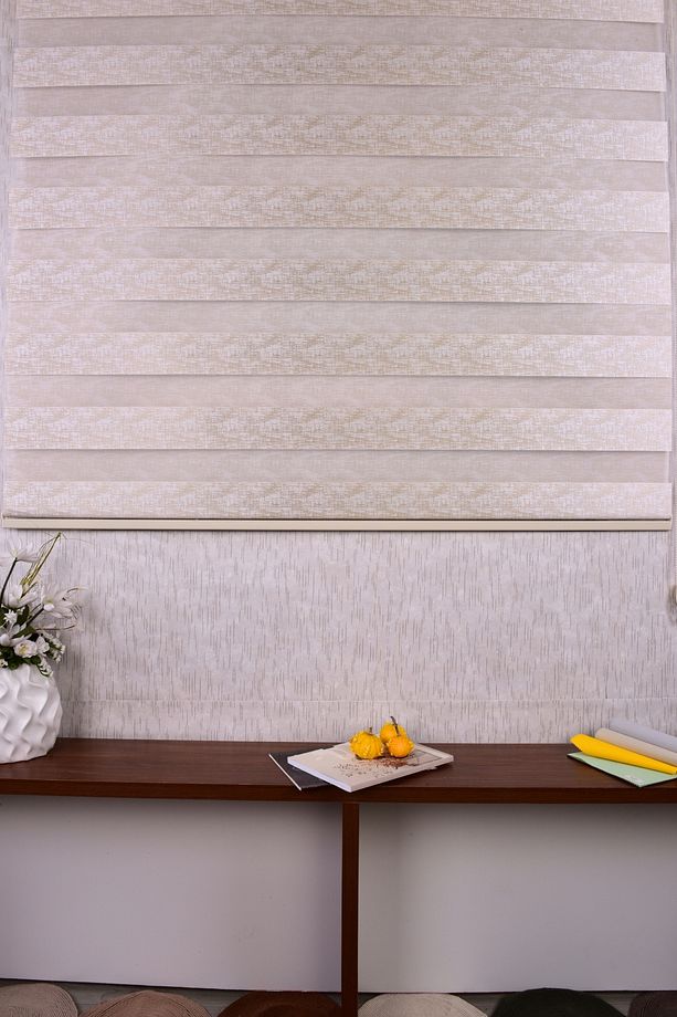 Gold Düz Etek Dilimsiz Ds 11802 V4 Zebra Stor Güneşlik Perde - 3