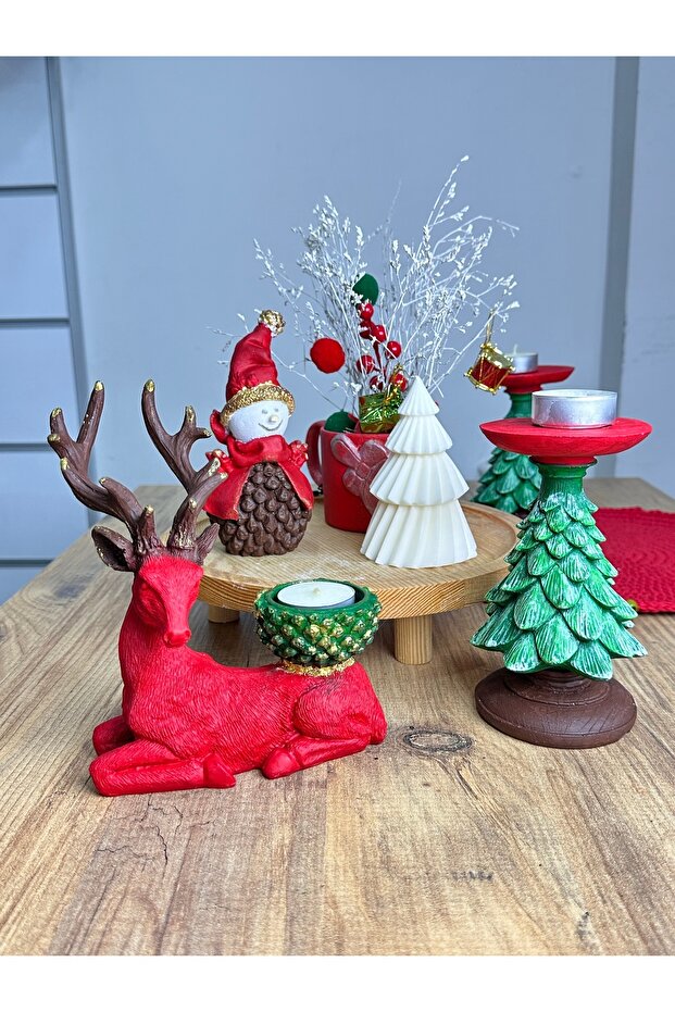 Yılbaşı Geyik Mumluk - 2