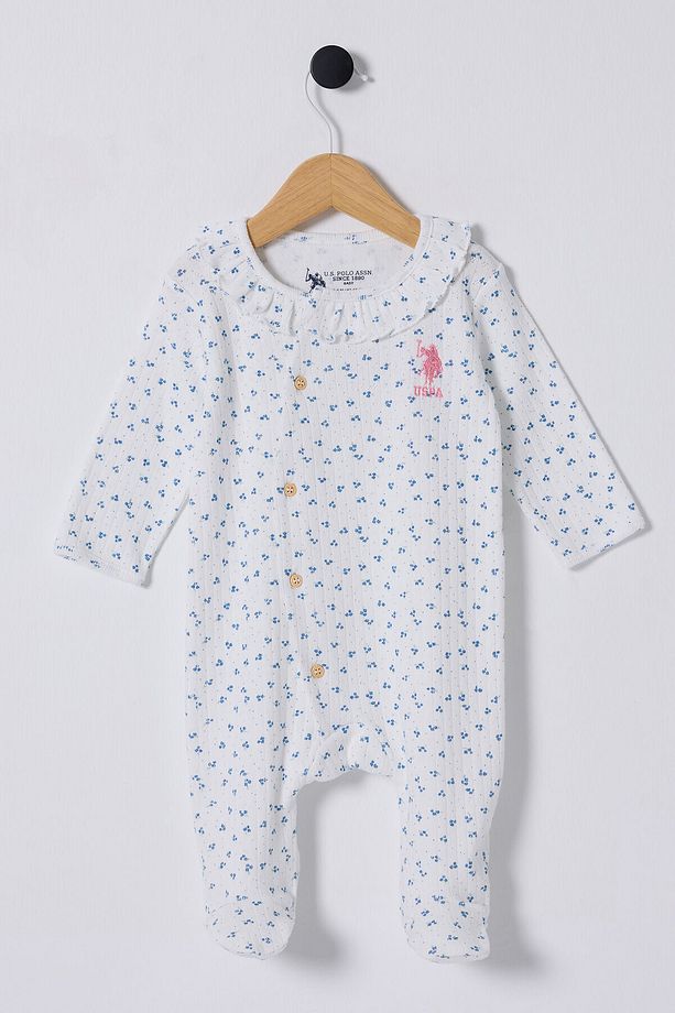 U.S. Polo Assn. Kız Bebek Mavi Tulum - 1