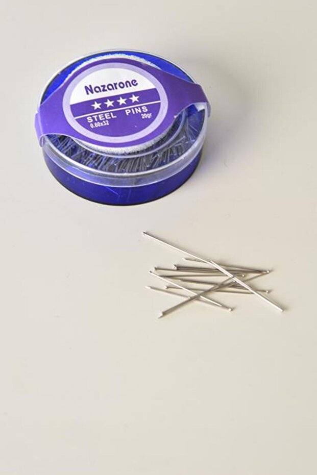 Süngerli Çelik Toplu Iğne Gümüş - 1