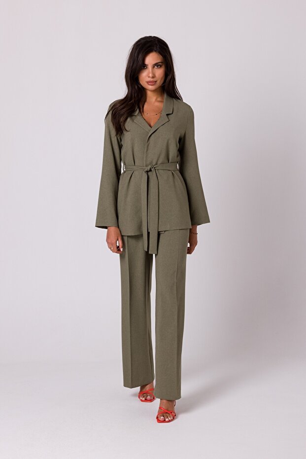 Tie-front blazer without closure - 5