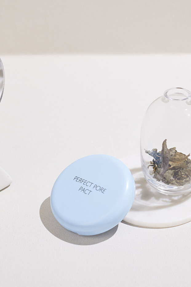 Saemmul Perfect Pore Pact Gözenek Görünümünü Kapatan Transparan Pudra - Mavi - 5