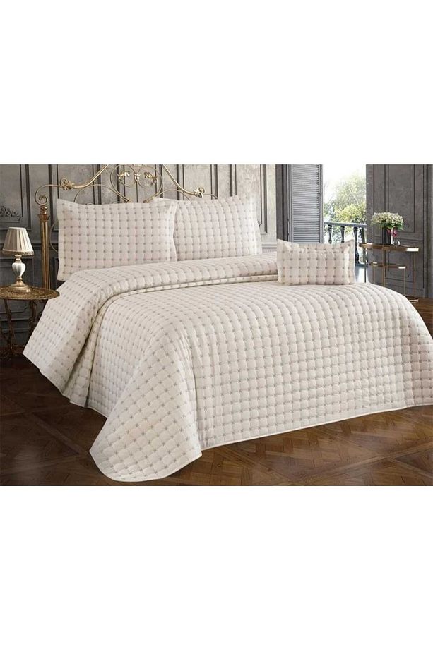 ÇİFT KİŞİLİK KAPİTONELİ YILDIZ YATAK ÖRTÜSÜ 250X250 - 2