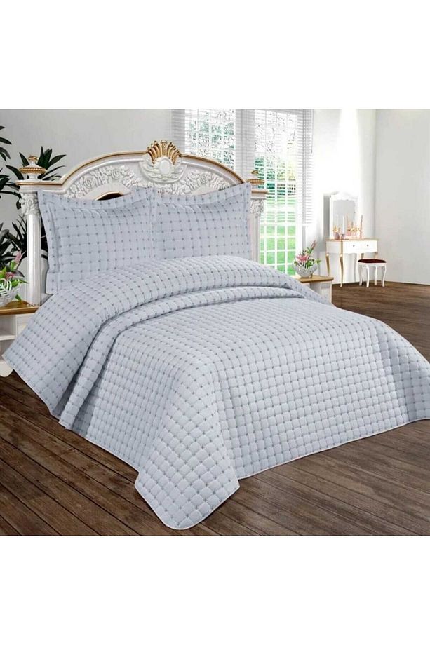 ÇİFT KİŞİLİK KAPİTONELİ YILDIZ YATAK ÖRTÜSÜ 250X250 - 1