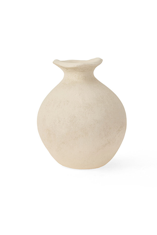 Deco Split Vazo - Krem - 27 cm - 2