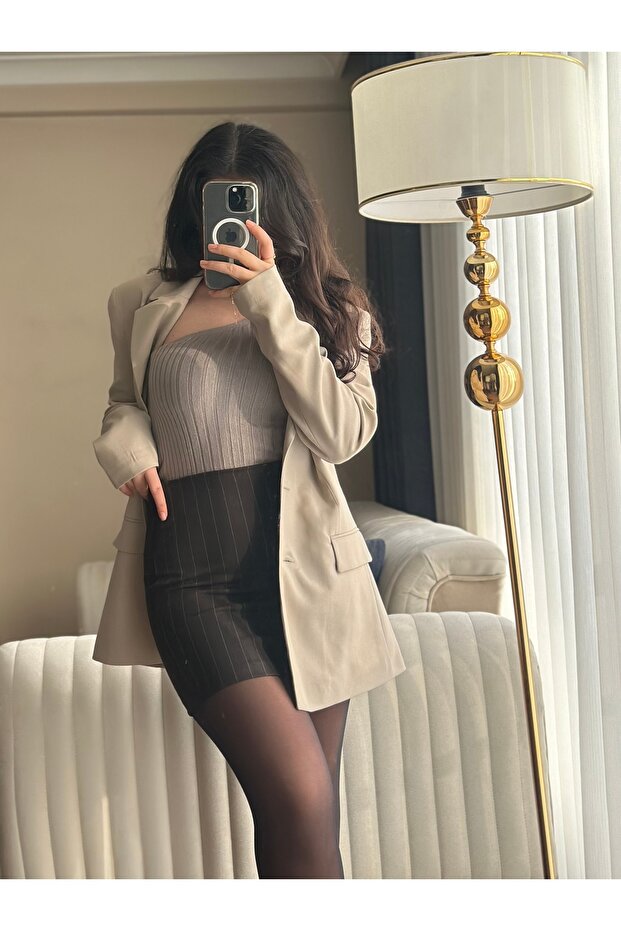 Slim Fit Blazer Ceket - 4