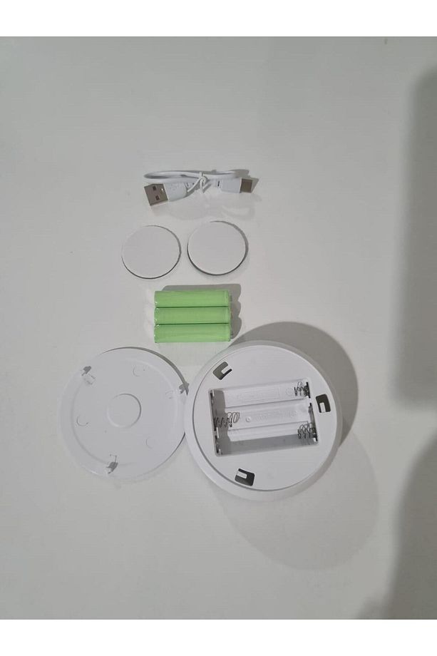 L2026 16 Led 3 Renkli Şarjlı Ve Pilli Hareket Sensörlü Type-c Girişli Led Işık Lamba - 5