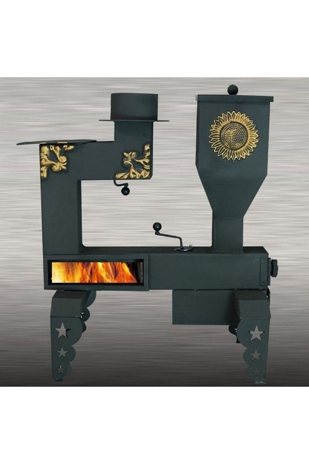 Pelet Soba M001 Mini Pelet Sobası (Desenli Model) - 1
