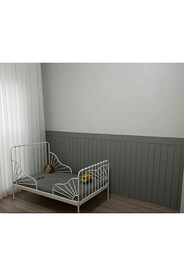 45x102 (1 ADET) Dekoratif, Duvar Çıtası Ham Ahşap Duvar Paneli, Boyanabilir, Ham, Mdf Panel - 5