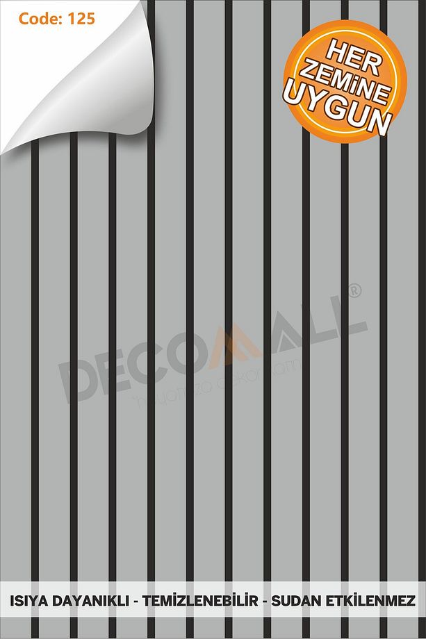 Code125 KENDİNDEN YAPIŞKANLI DUVAR KAPLAMA AHŞAP ÇİTA GÖRÜNÜMLÜ FOLYO İSKANDİNAV PANEL (100X300cm) - 2