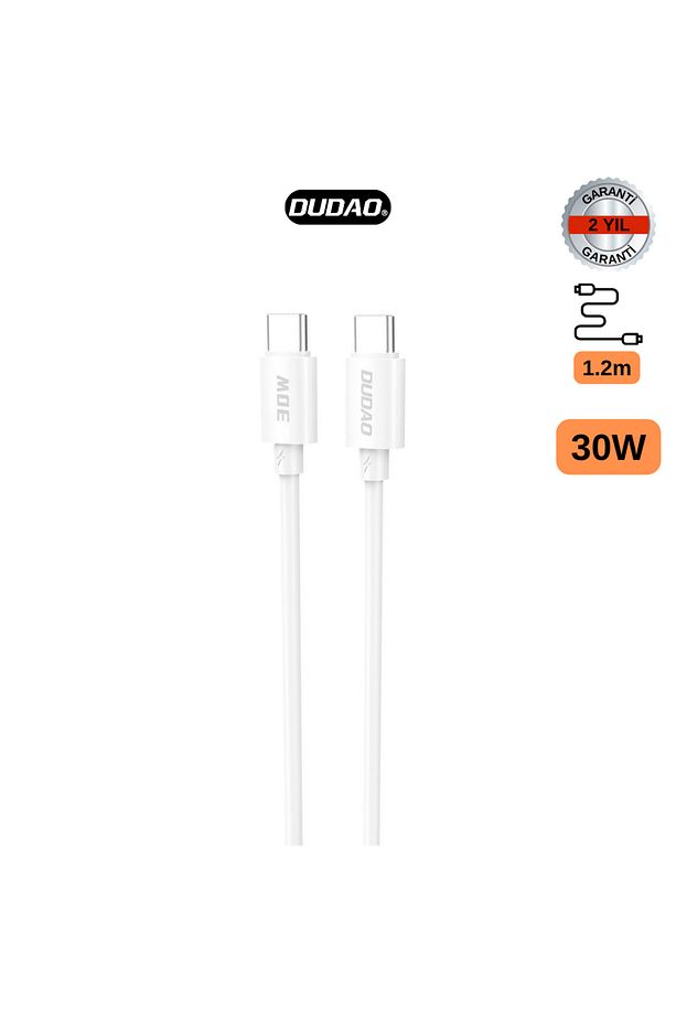 L4c - Type-c To Type-c 1.2 Metre 30w Hızlı Şarj Özellikli Kablo Çift Taraflı Type-c Bağlantı - 3