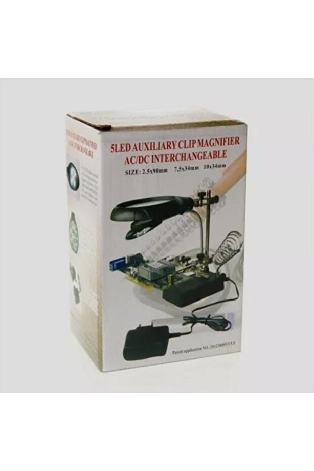 Mg16129-C Led Işıklı Büyüteçli - Mercekli Havya Sehpası 3. El Adaptörlü - 8