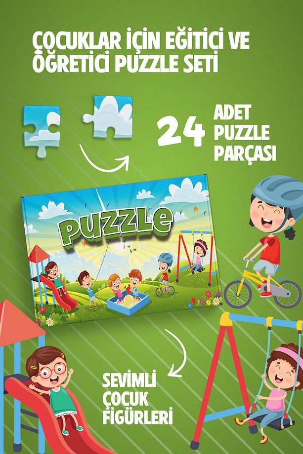 Spring Çocuklar İçin En İyi Puzzle – Eğlenceli ve Eğitici 24 Parça Puzzle - 5