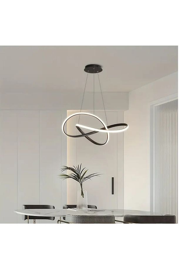 Sonsuzluk Model Tekli Sarkıt Led Beyaz Işık UltraPower Led Avize Salon Mutfak Oda Hol Ledli Avize - 4