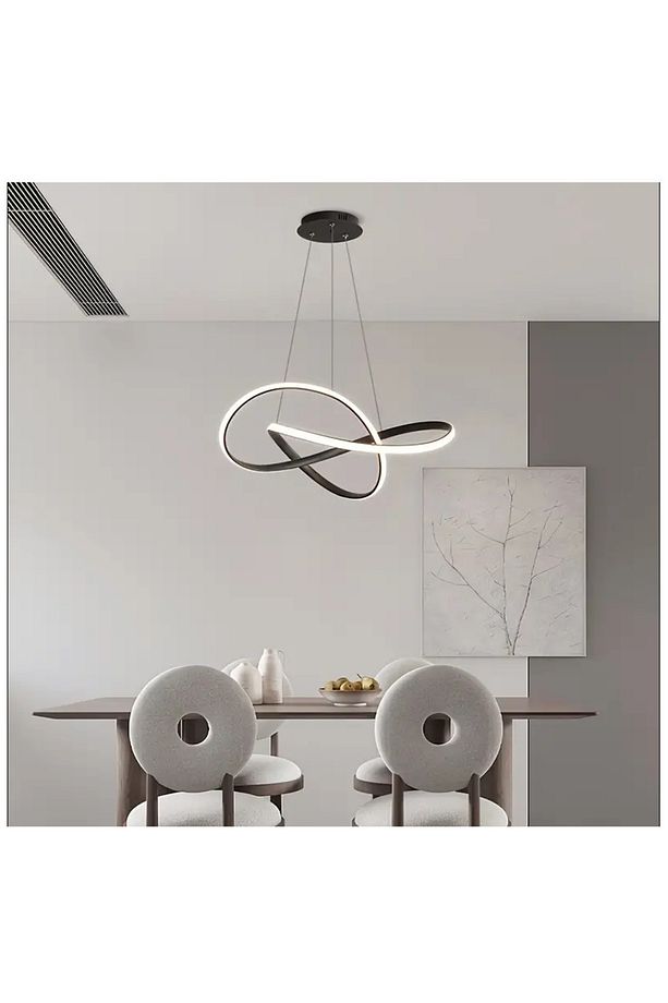 Sonsuzluk Model Tekli Sarkıt Led Beyaz Işık UltraPower Led Avize Salon Mutfak Oda Hol Ledli Avize - 3