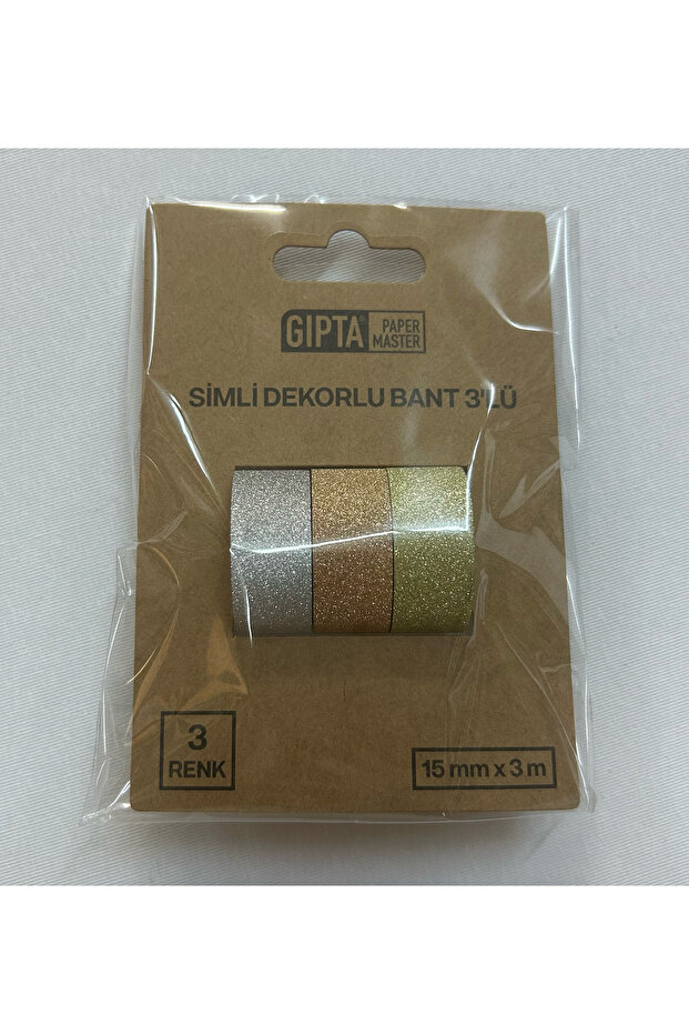 Gıpta Simli Dekorlu Bant 3'lü - 1