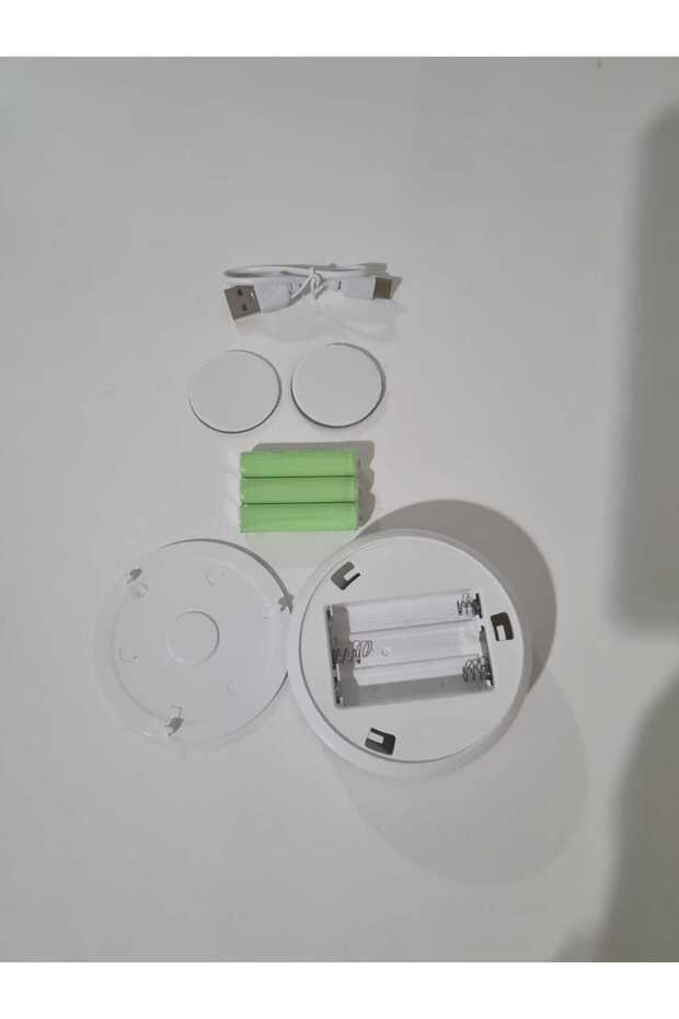 L2025 16 Led 3 Renkli 900mah Şarjlı, Ister Hareket Sensörlü, Ister Sürekli Type-c Led Işık Lamba - 8
