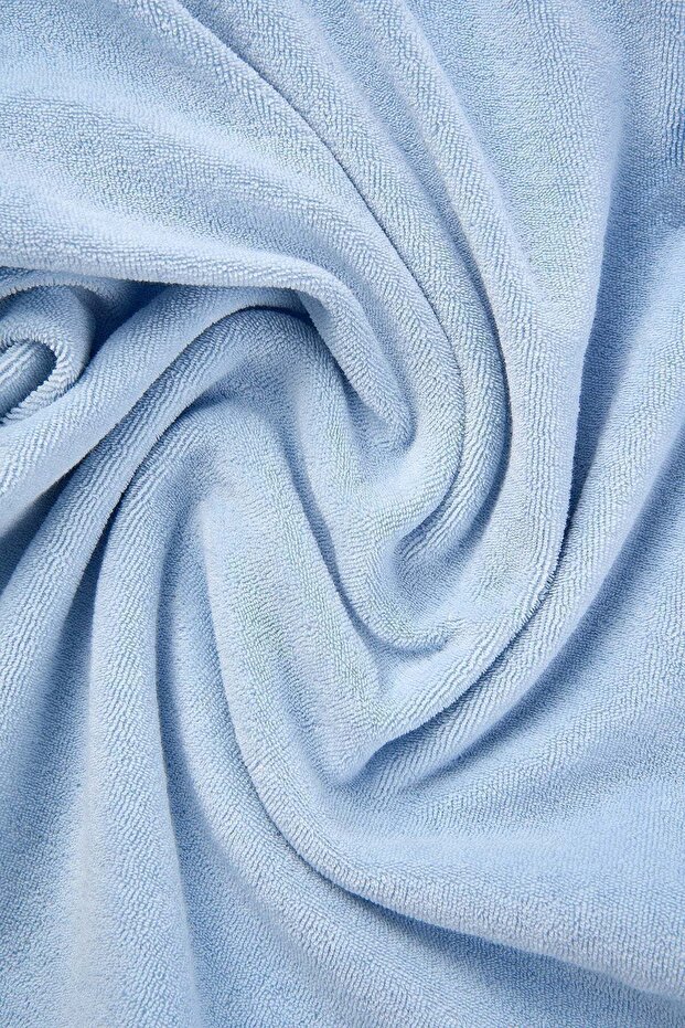 Panda Terry Gömlek - Açık Mavi - 4