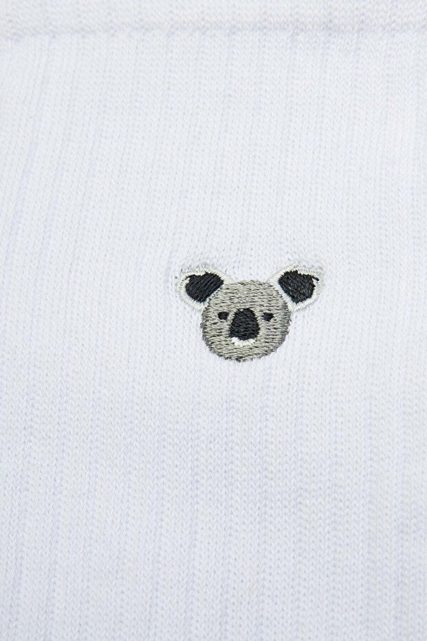 Koala Towel Socks - White - 2