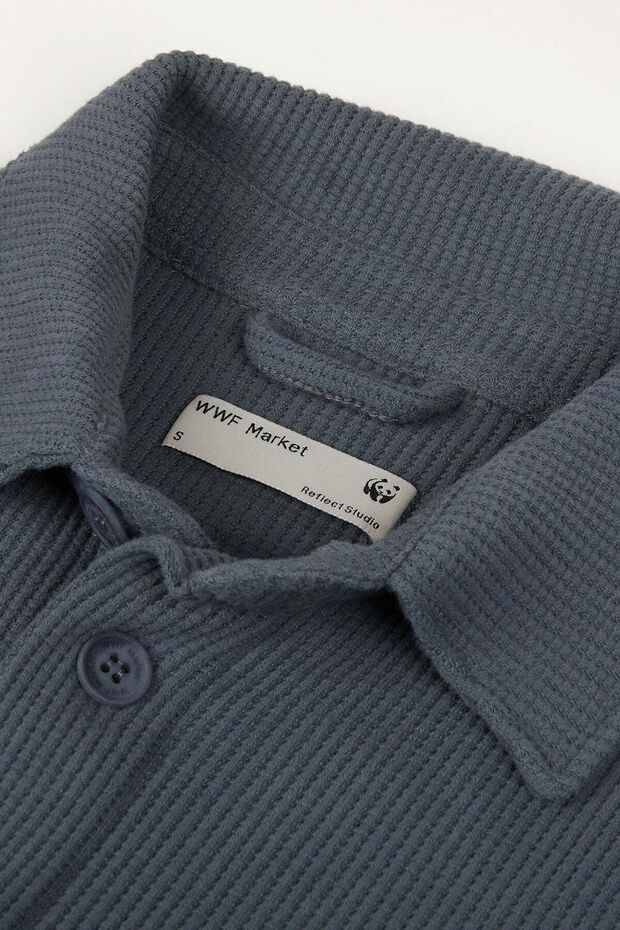Waffle Gömlek - Antrasit - 2