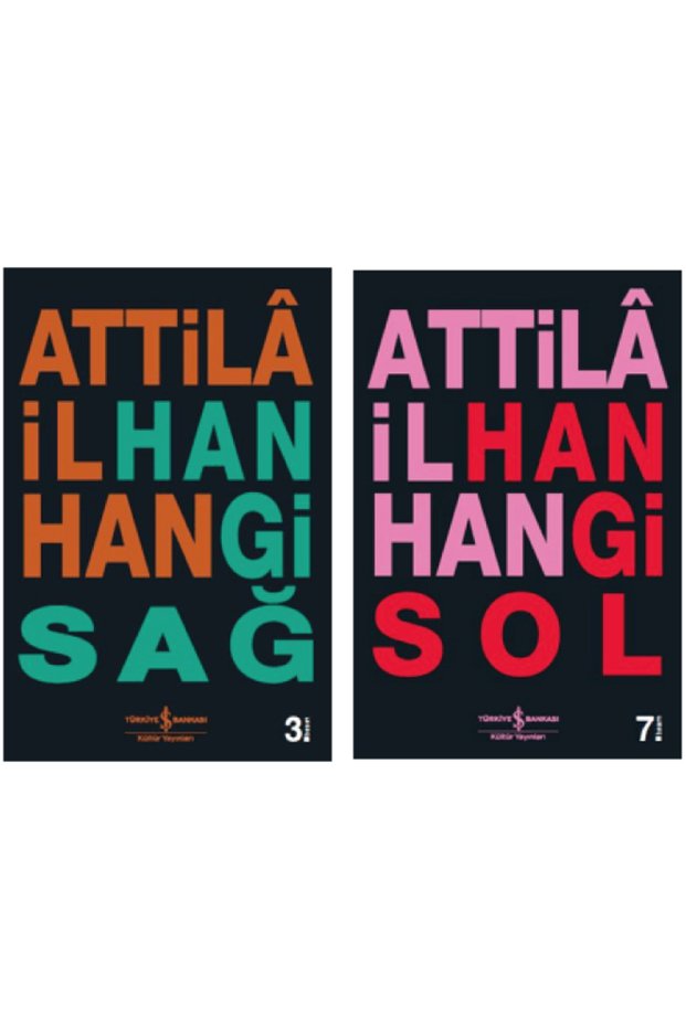 Attila İlhan 2 Book Sets (Hangi Sağ + Hangi Sol)-Literature/Essay/Politics