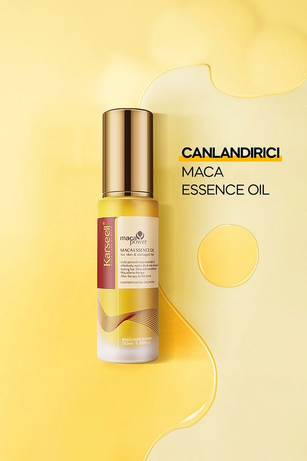 Argan Içerikli Saç Bakım Yağı 50 ml Maca Özü Saç Bakım Yağı Karsel - 3