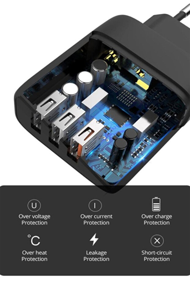 C7 PD (Type-C) + Micro Usb Girişli Universal Çoklu Şarj Adaptörü -36W - 8