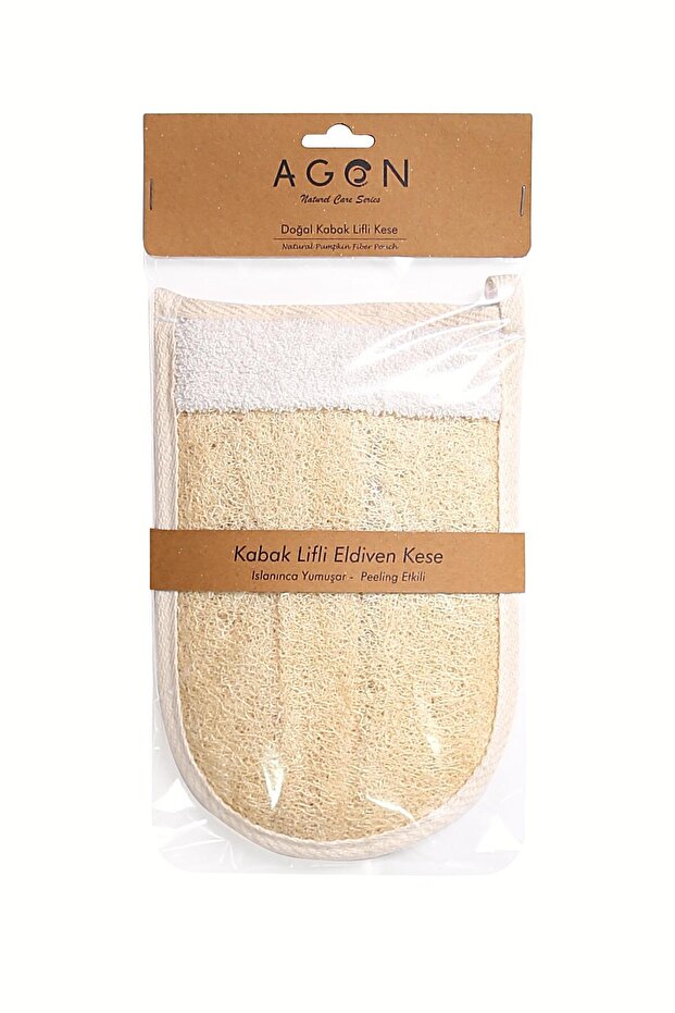 Pumpkin Fiber Bath & Shower Gloves Body Washcloth