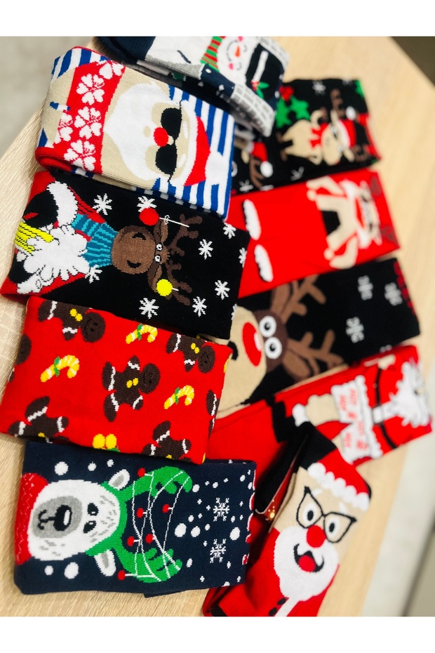 Yılbaşı 3 lü çorap seti - 5