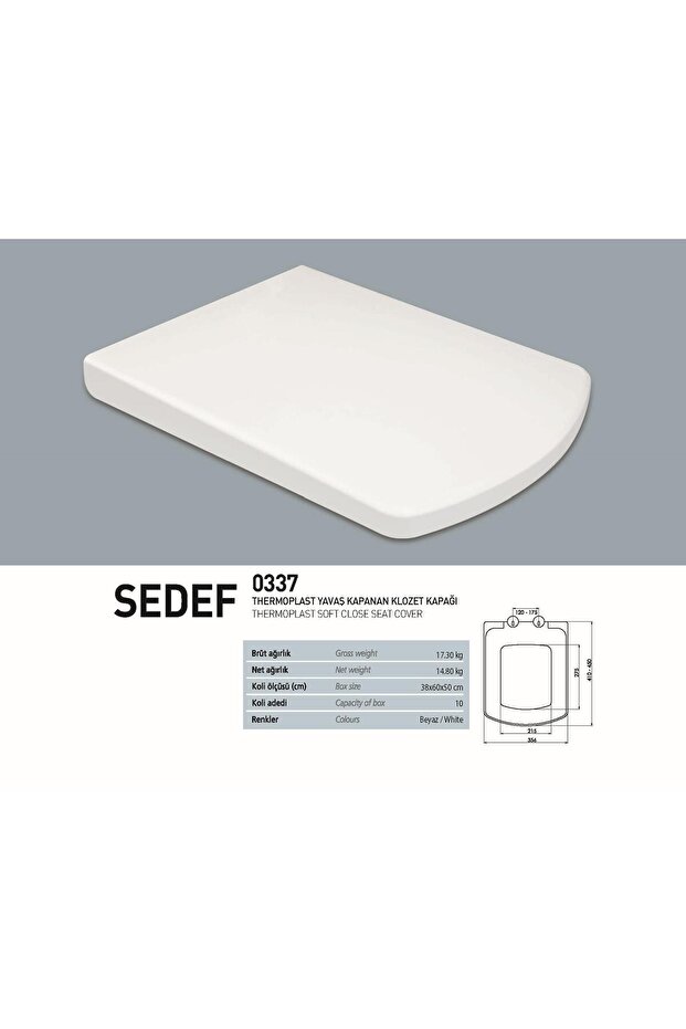 Nkp Kare Soft Close Yavaş Kapanan Amortisörlü Klozet Kapağı 0337 - 4