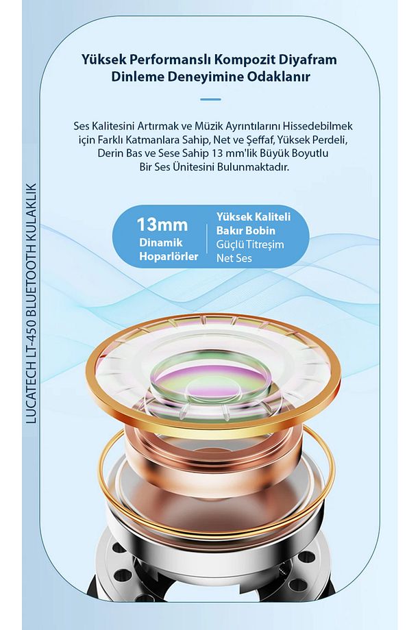 Samsung A40 / A51 / A52 / A6 / A7 / A70 / A71 / A72 uyumlu Moonstar Bluetooth Kulaklık - 3