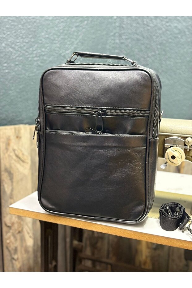 Genuine Leather Clutch Bag, Oversized Clutch Bag, Vertical Shoulder Bag, Hand and Shoulder Bag
