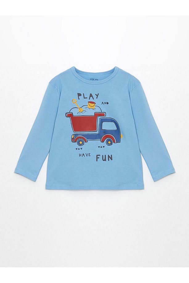 LCW baby Bisiklet Yaka Erkek Bebek Pijama Takımı - 2