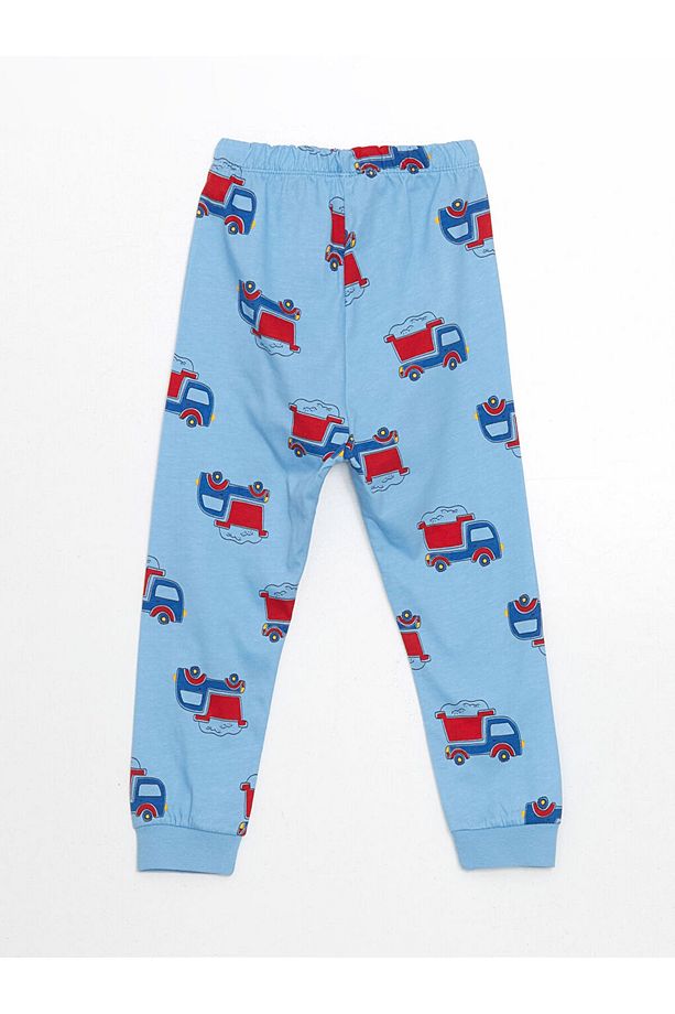 LCW baby Bisiklet Yaka Erkek Bebek Pijama Takımı - 4