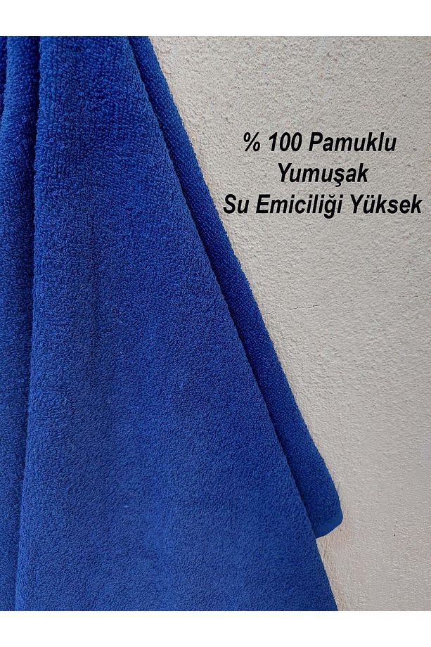 Royal Mavi Berber Havlusu Kuaför Havlusu 50x90 Cm 12 Adet - 3